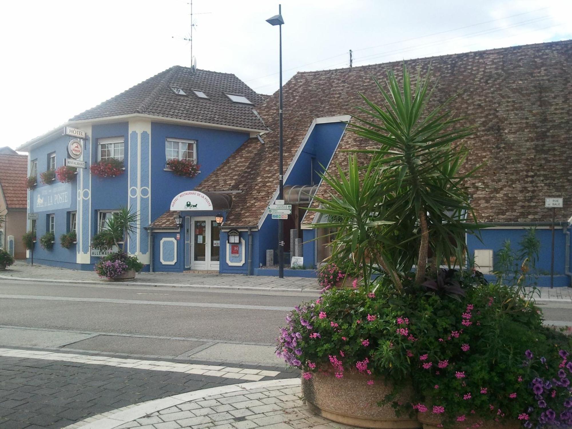 Hotel Restaurant De La Poste Mulhouse Ottmarsheim Bantzenheim Exterior foto